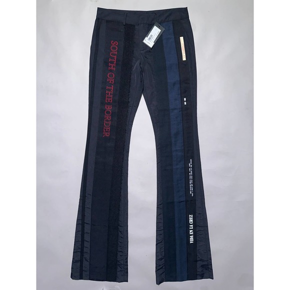 $1,750 BNWT SS17 Embroidered ribbon patched pants - Picture 4 of 12